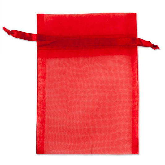 Red - Organza Drawstring Bag (4x6") - Northern Magick Supplies