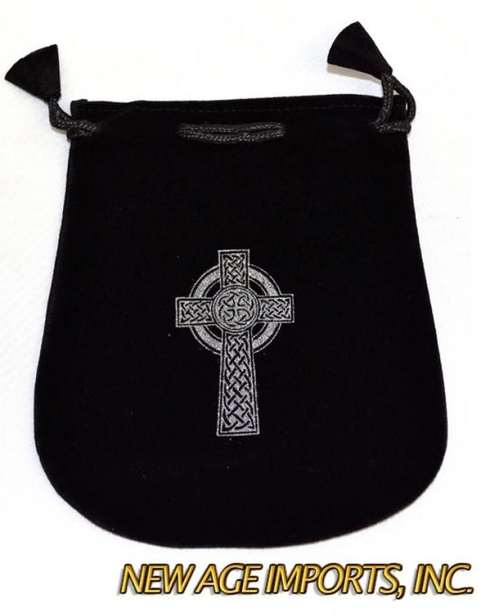 Celtic Cross Velveteen Bag