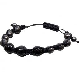 Adjustable Macrame Magnetic Hematite Bracelet - Northern Magick Supplies