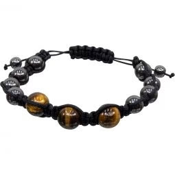 Adjustable Macrame Magnetic Hematite Bracelet - Northern Magick Supplies