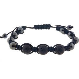 Adjustable Macrame Magnetic Hematite Bracelet - Northern Magick Supplies