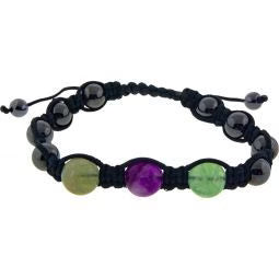 Adjustable Macrame Magnetic Hematite Bracelet - Northern Magick Supplies