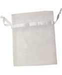 Small White Organza Bag