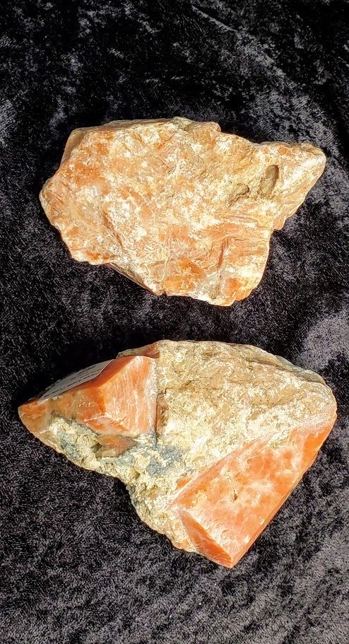 Orange Apatite Cluster - Medium