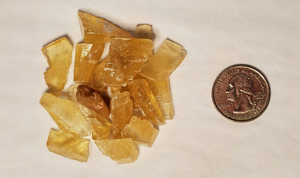 Honey Calcite Natural Chips - 2oz - Northern Magick Supplies