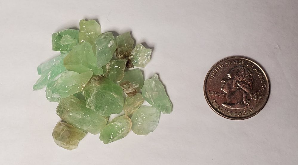 Calcite Green Rough - Chips (2oz) - Northern Magick Supplies