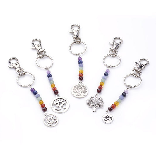 Chakra Closed Lotus Keychain