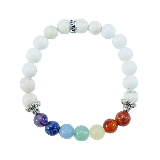 Howlite Chakra Bracelet - Northern Magick Supplies