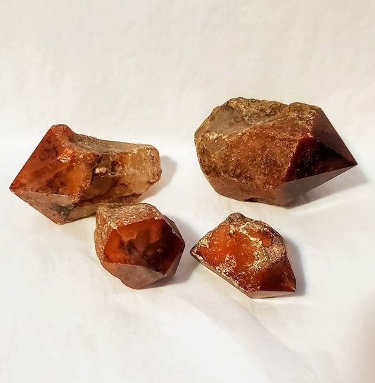 Red Lemurian with Cacoxenite Rough - Medium (100-149g)