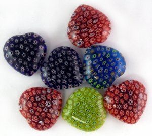 Millefiori Heart - Northern Magick Supplies