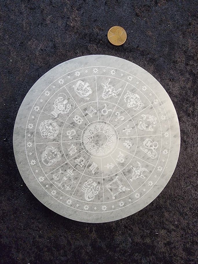 Selenite Round - Astrology - Northern Magick Supplies