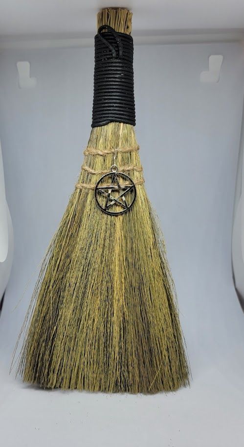 Pentacle Black Broom (9")