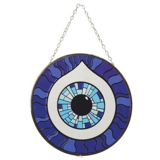 Evil Eye Stained Glass Suncatch - Northern Magick Supplies