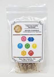 Tibetan Rope Incense 7 Chakras - Northern Magick Supplies