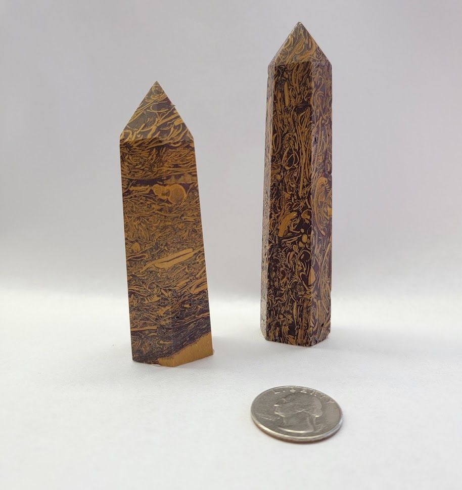 Calligraphy Jasper Obelisk - Medium - Northern Magick Supplies
