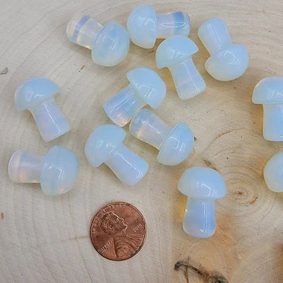 Gemstone Mushroom Carving - 0.5 Inch - Northern Magick Supplies