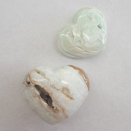 Caribbean Calcite Heart - Small