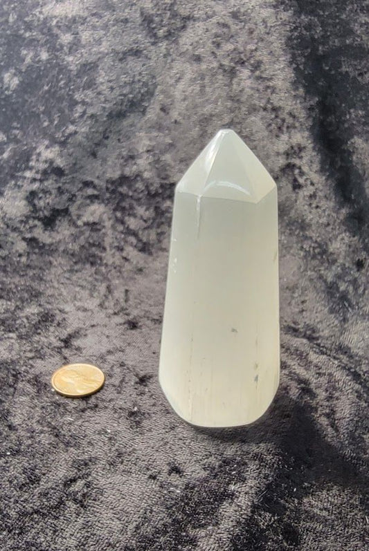 Selenite 6-faced Tower - Small