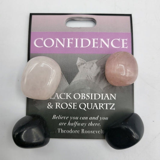 Confidence - Black Obsidian/Rose Quartz - Northern Magick Supplies