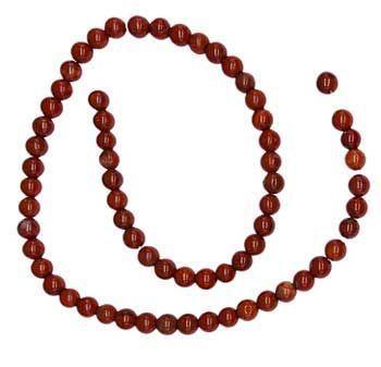 6mm Red Jasper Beads 6pk - Northern Magick Supplies