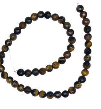 8mm Tigers Eye Beads - 6pk