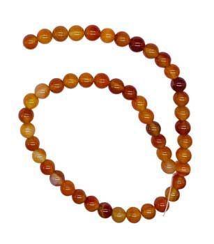 8mm Carnelian Beads 6pk - Northern Magick Supplies