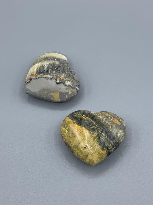 Bumble Bee Jasper Heart - Northern Magick Supplies