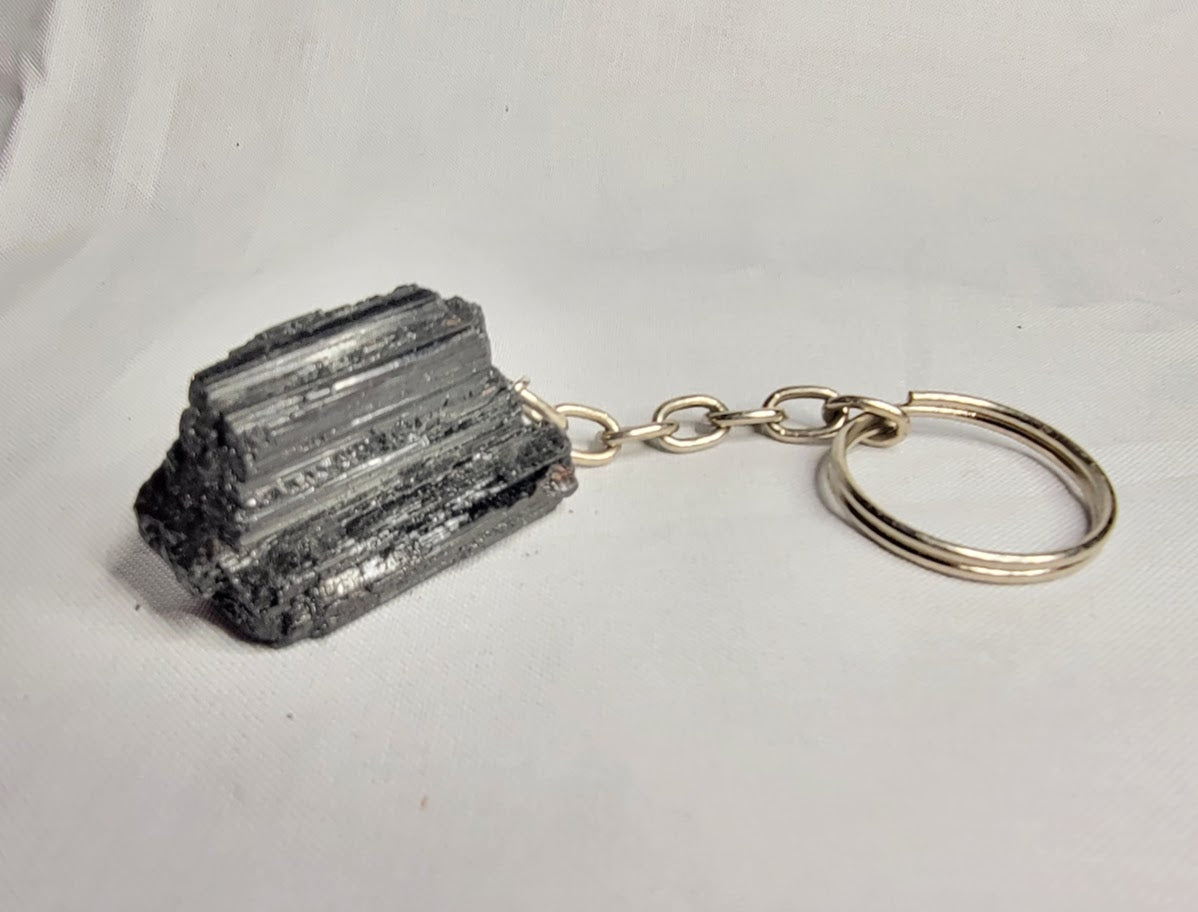 Black Tourmaline Keychain - Northern Magick Supplies