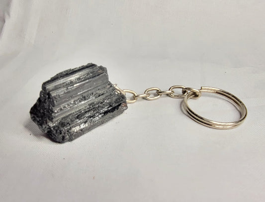 Black Tourmaline Keychain - Northern Magick Supplies