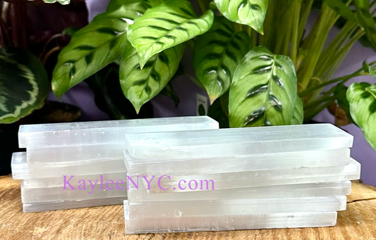 Natural Selenite aka Satin Spar Charging Plate ~15cm - Northern Magick Supplies