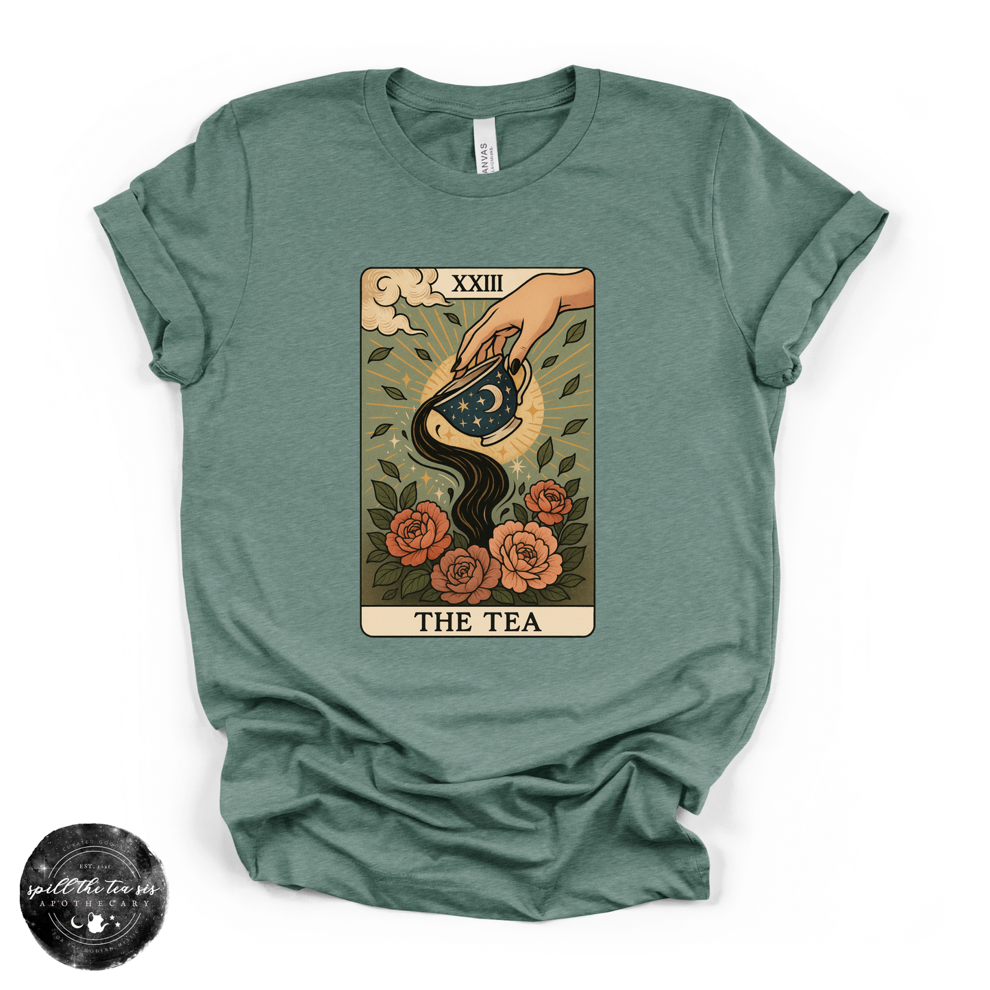 The Tea Tarot Card Tee | Witchy Tarot Graphic T-Shirt