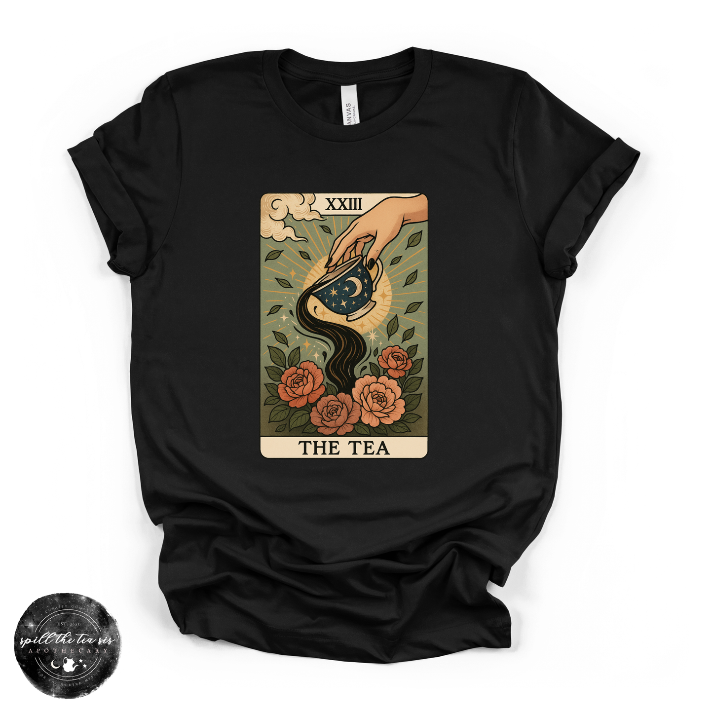 The Tea Tarot Card Tee | Witchy Tarot Graphic T-Shirt