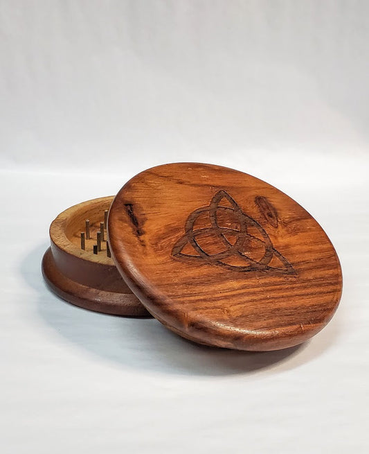 Triquetra - Wooden Herb Grinder (3")