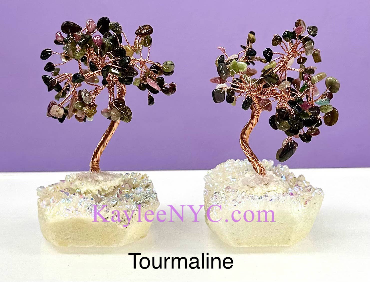 Bonsai Tree with Angel Aura Base Crystal Healing - Northern Magick Supplies