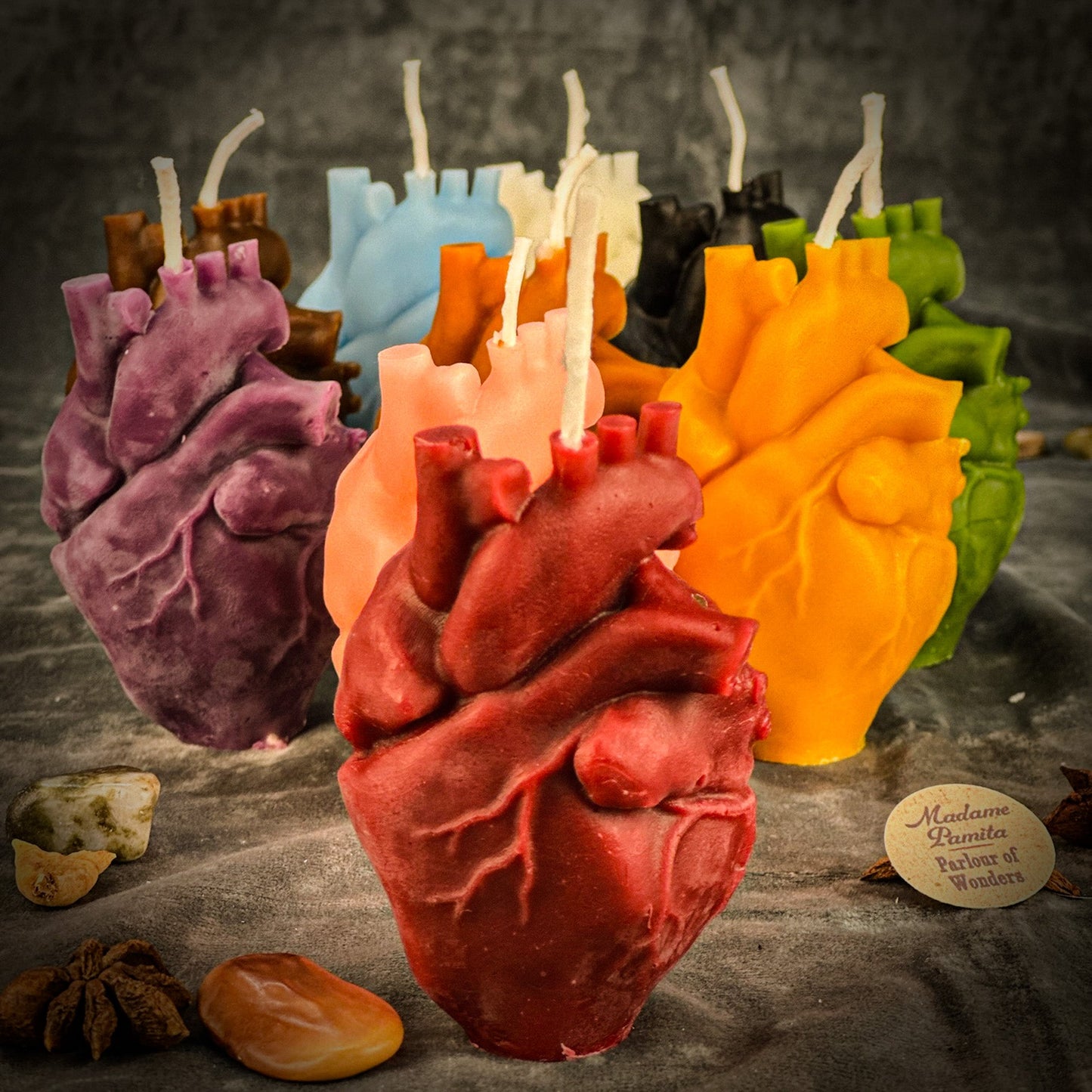 Beeswax Anatomical Heart Spell Candle - Northern Magick Supplies