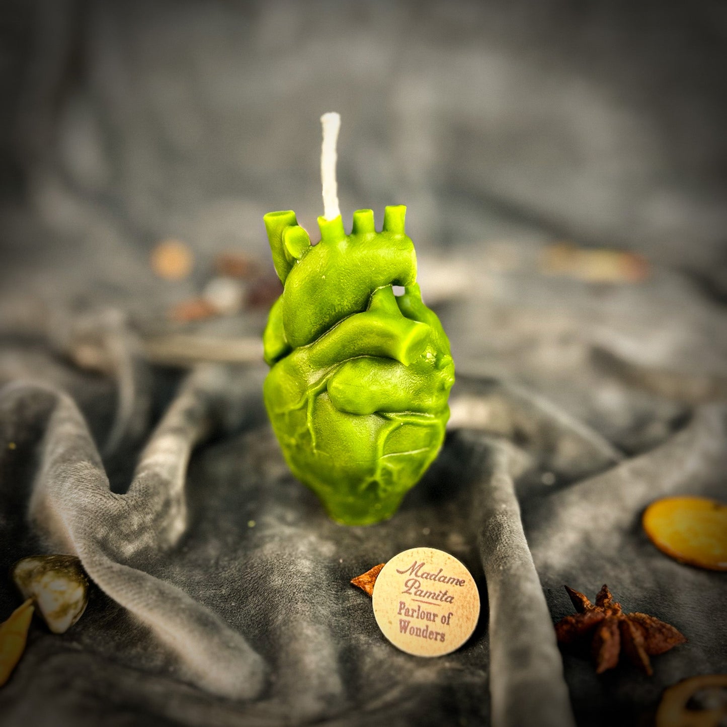 Beeswax Anatomical Heart Spell Candle - Love & Emotional Healing Magic - Northern Magick Supplies