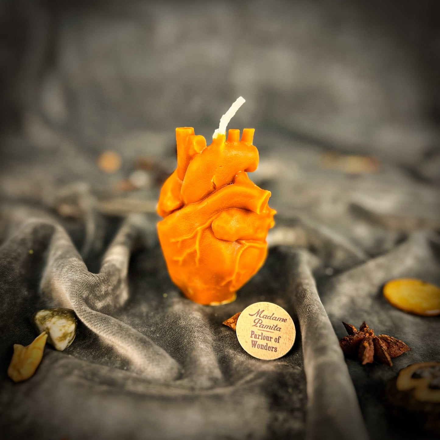 Beeswax Anatomical Heart Spell Candle - Love & Emotional Healing Magic - Northern Magick Supplies