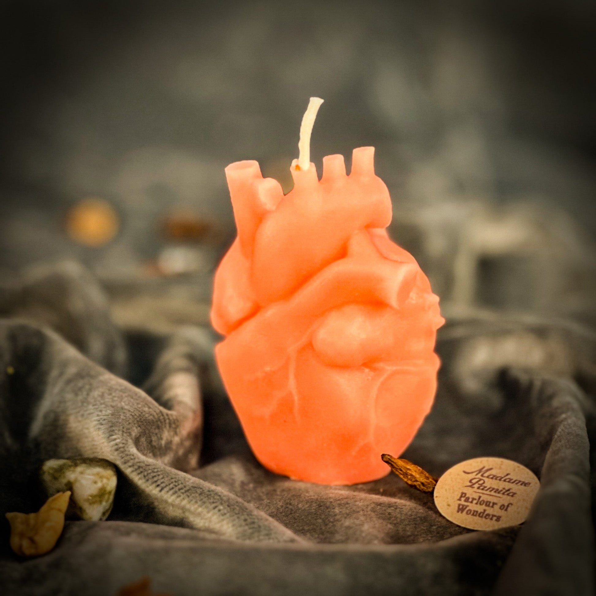 Beeswax Anatomical Heart Spell Candle - Love & Emotional Healing Magic - Northern Magick Supplies