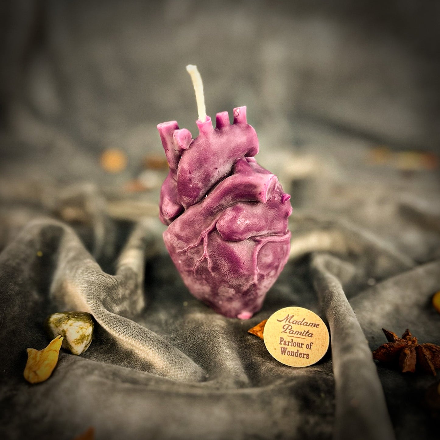 Beeswax Anatomical Heart Spell Candle - Northern Magick Supplies