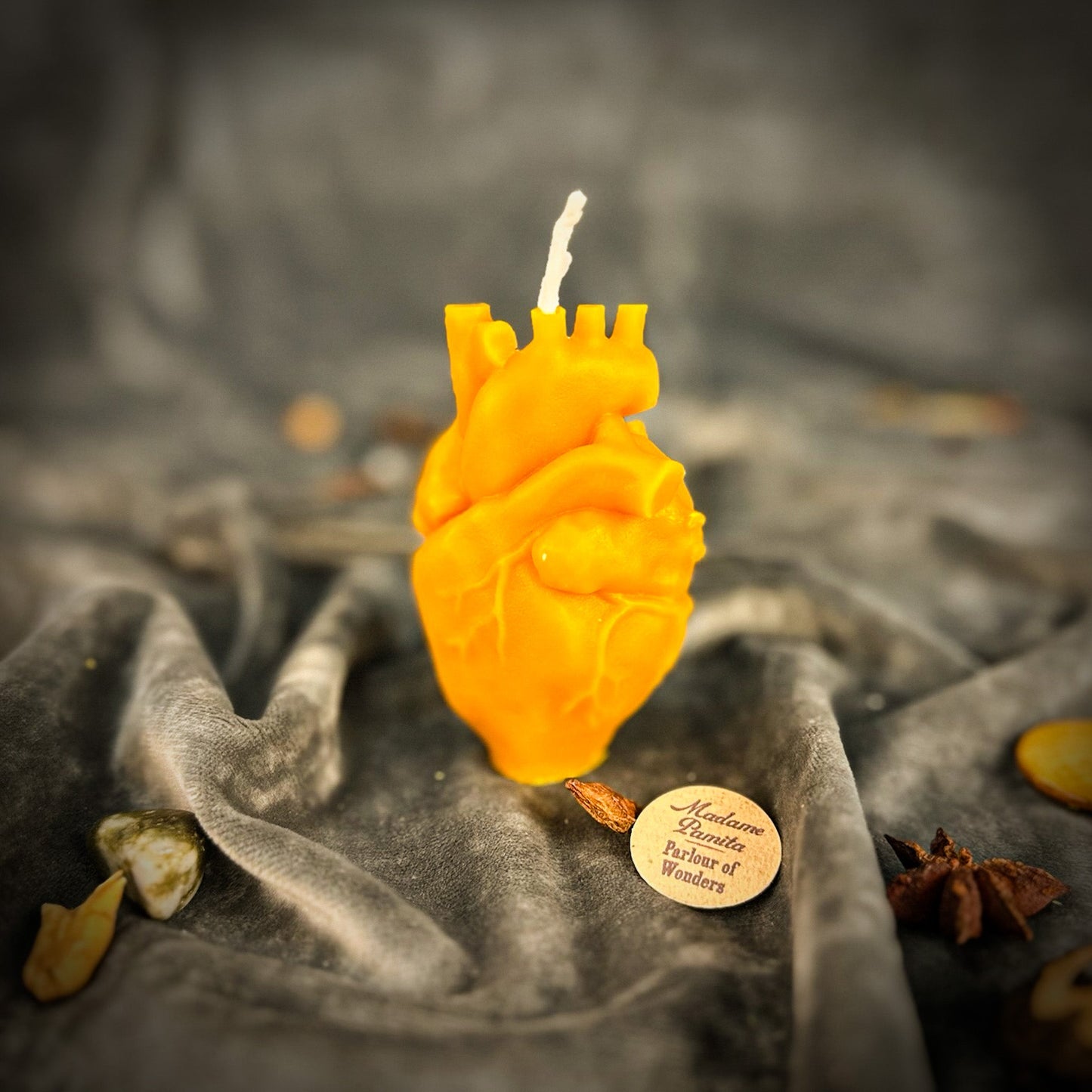 Beeswax Anatomical Heart Spell Candle - Love & Emotional Healing Magic - Northern Magick Supplies