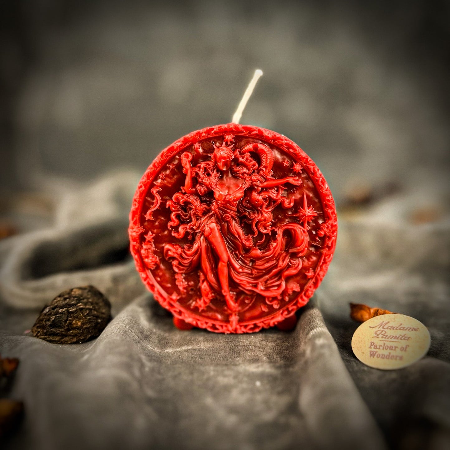 Beeswax Aquarius Water Bearer Zodiac Spell Candle - Innovation, Vision & Independence