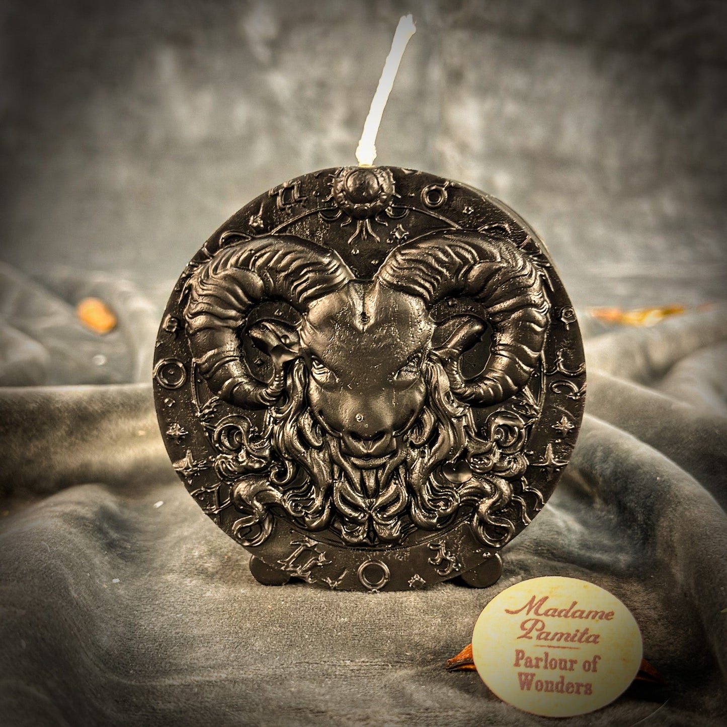 Beeswax Aries Ram Zodiac Spell Candle - Northern Magick Supplies