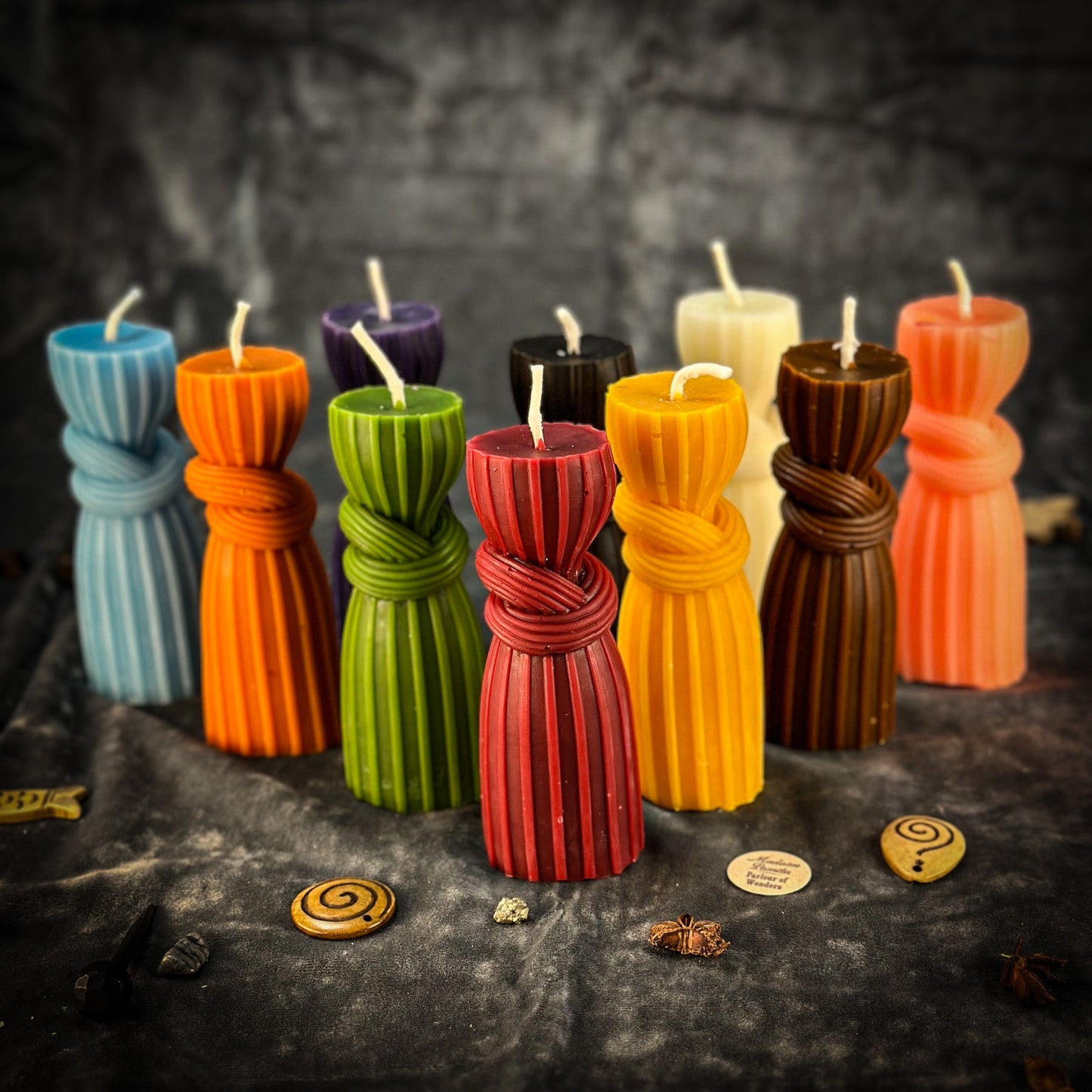 Beeswax Binding Knot Spell Candle - Strengthen Bonds & Control Harm