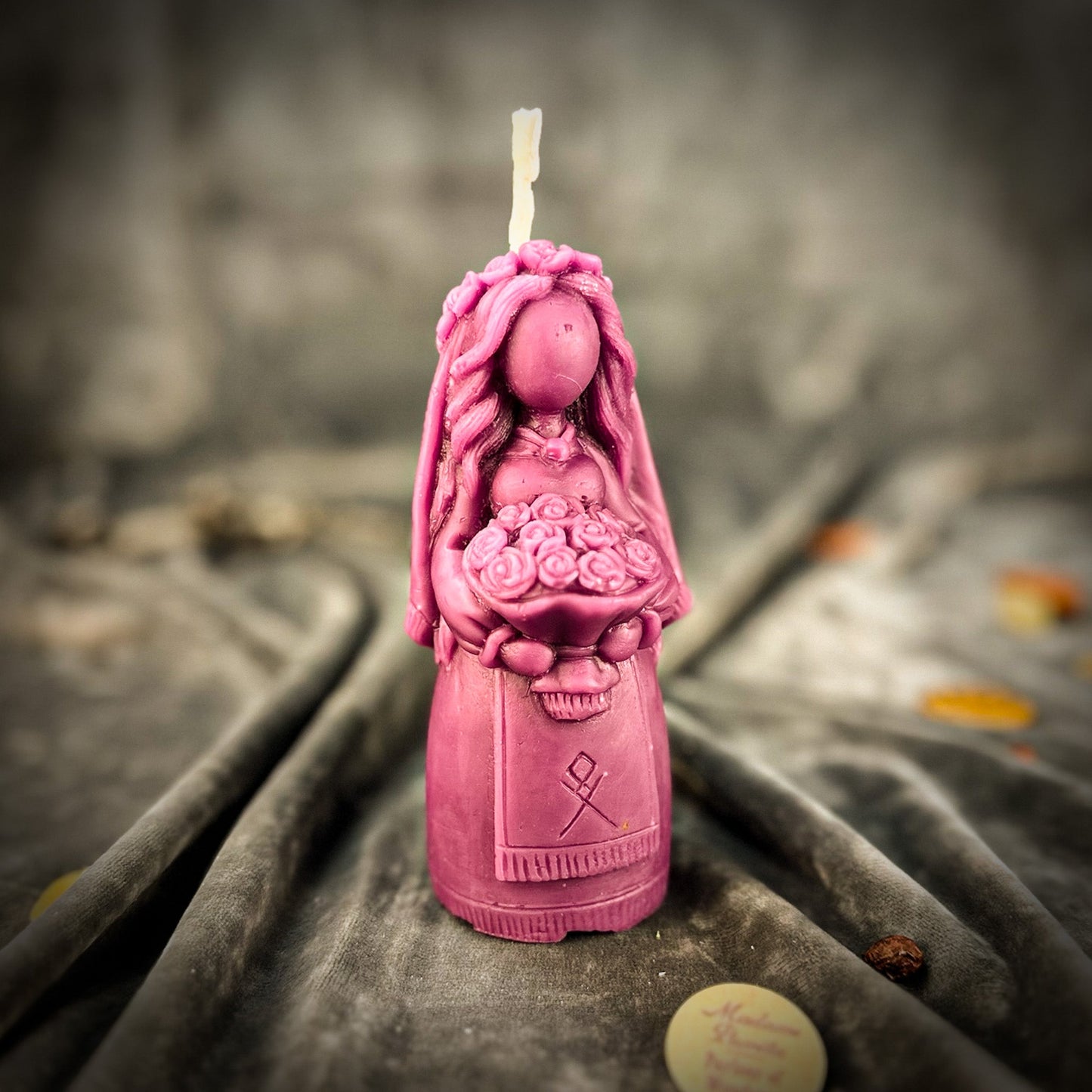 Beeswax Lada Love Motanka Spell Candle - Northern Magick Supplies