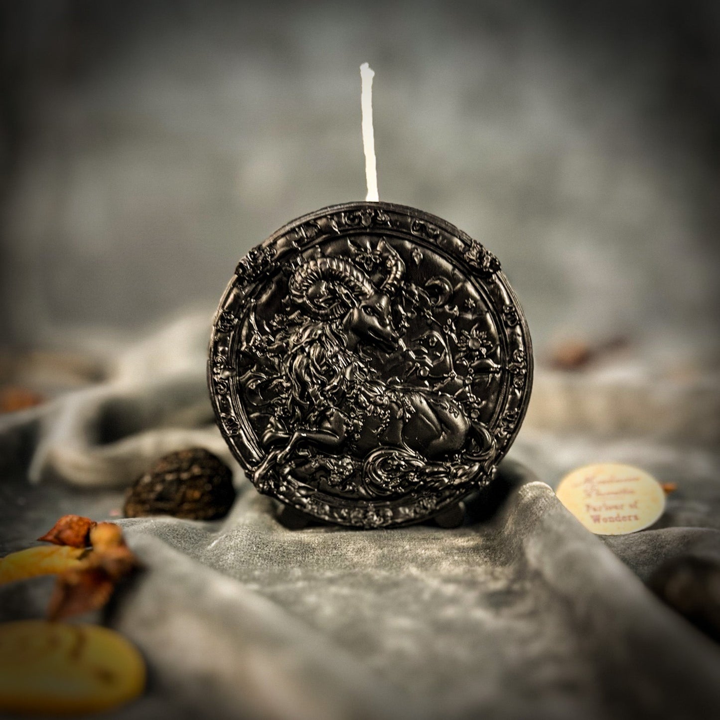 Beeswax Capricorn Goat Zodiac Spell Candle - Northern Magick Supplies