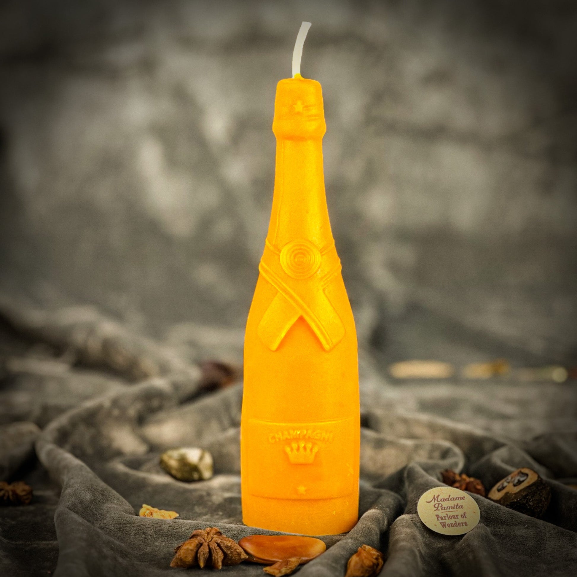 Beeswax Champagne Celebration Spell Candle - Northern Magick Supplies