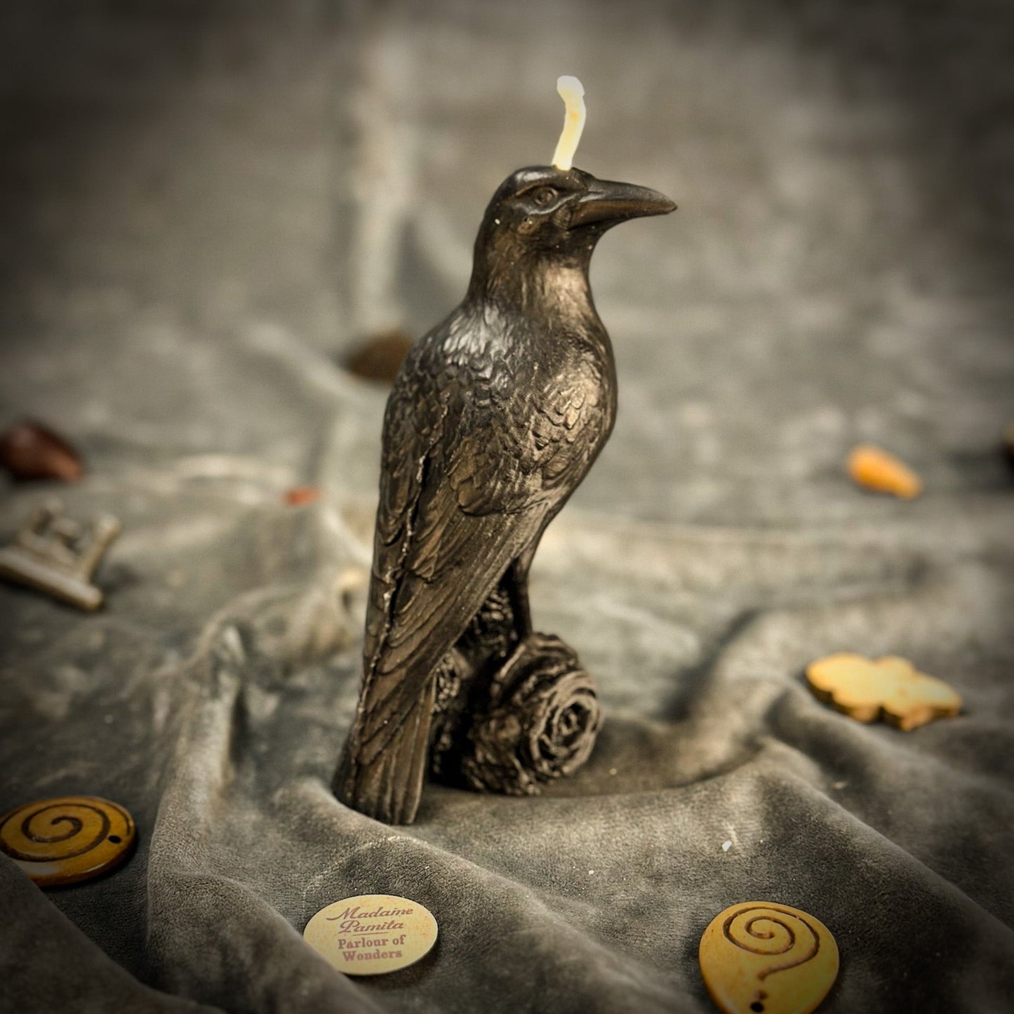 Beeswax Raven Magic Spell Candle - Northern Magick Supplies