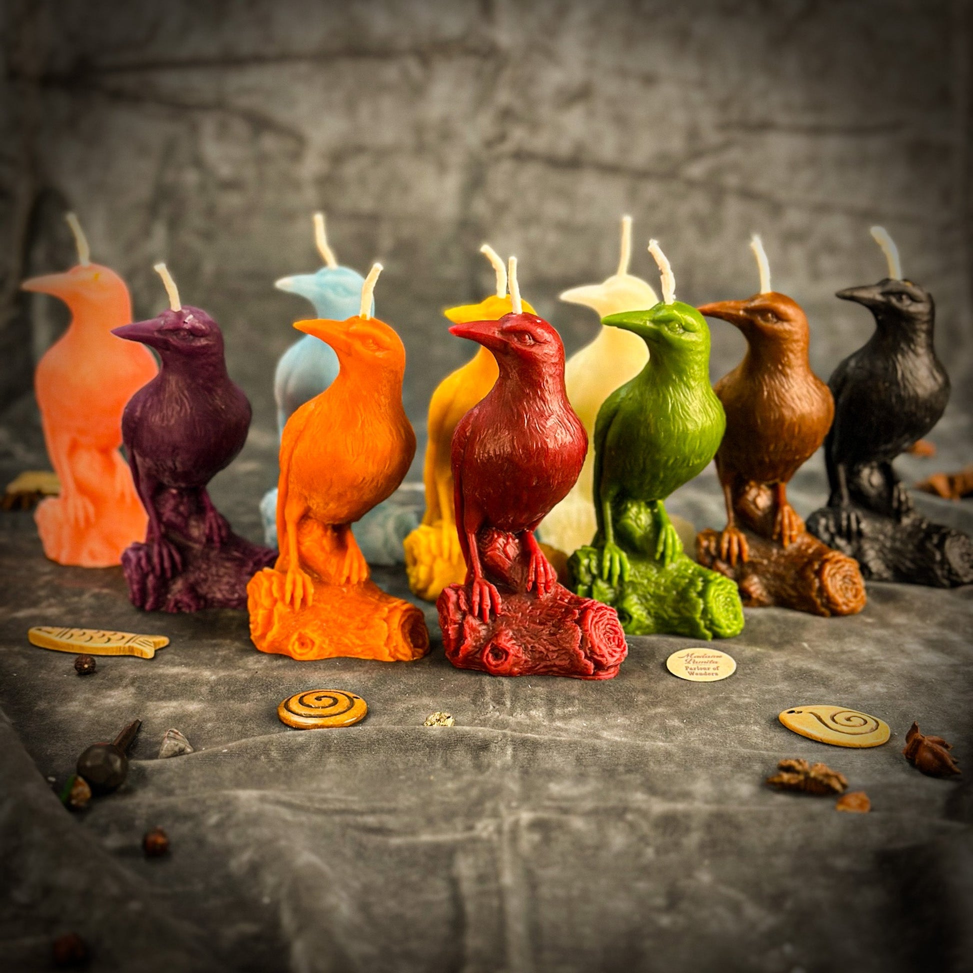 Beeswax Raven Magic Spell Candle - Northern Magick Supplies