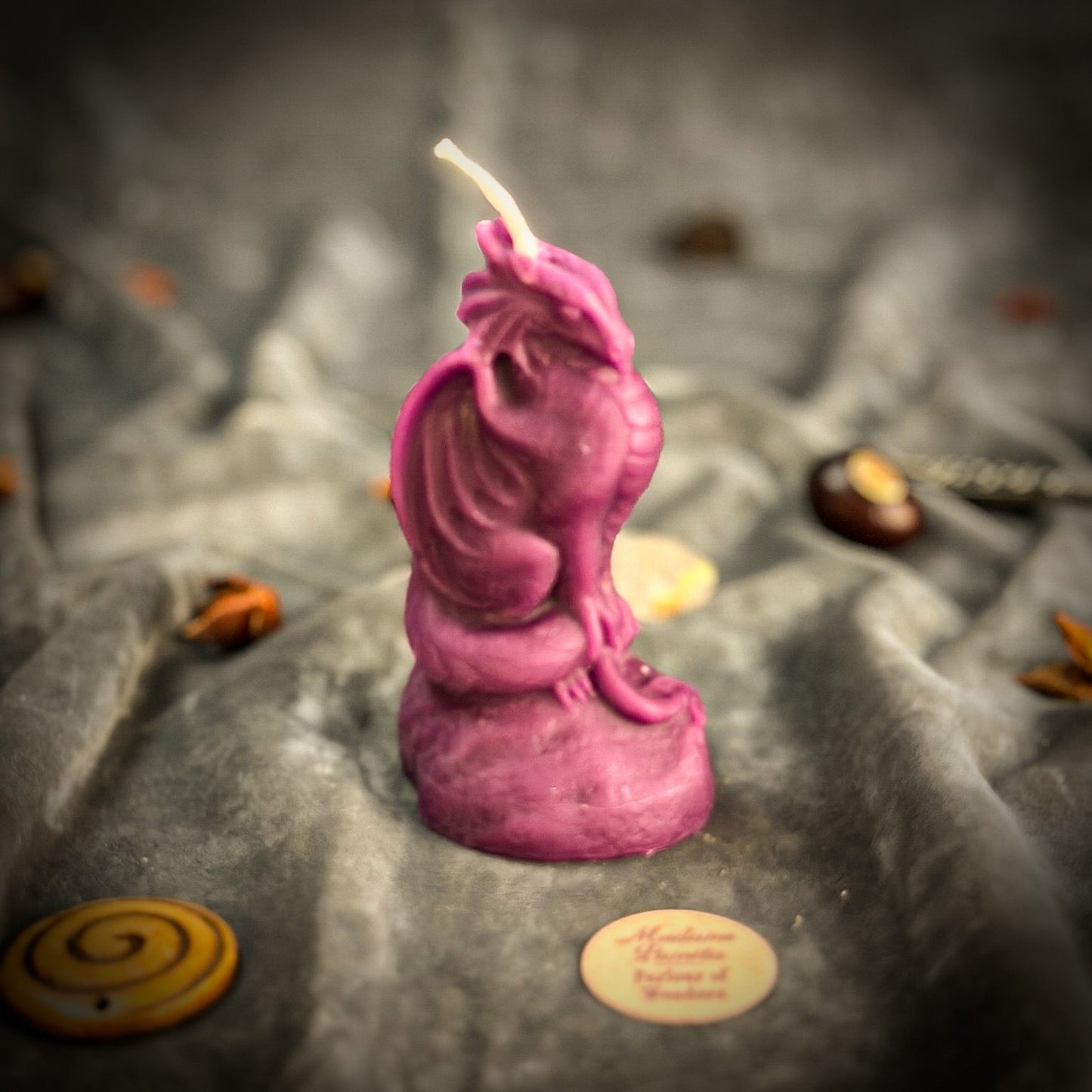 Beeswax Dragon of Protection Spell Candle - Guardian Magic, Power & Defense
