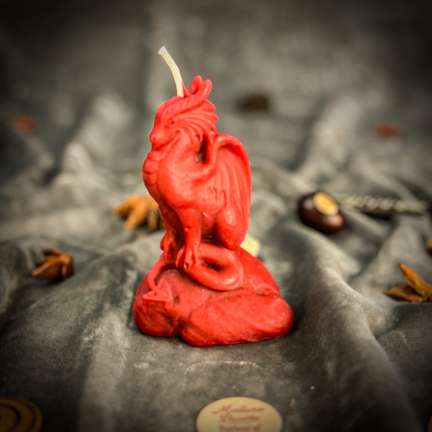Beeswax Dragon of Protection Spell Candle - Guardian Magic, Power & Defense